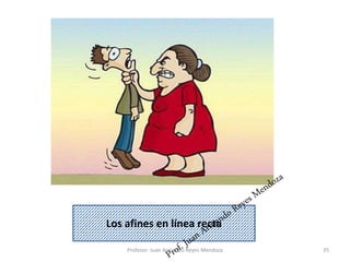35
Los afines en línea recta
Profesor: Juan Armando Reyes Mendoza
 