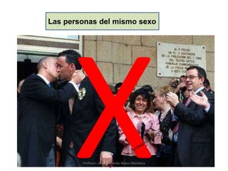 41
Las personas del mismo sexo
Profesor: Juan Armando Reyes Mendoza
 