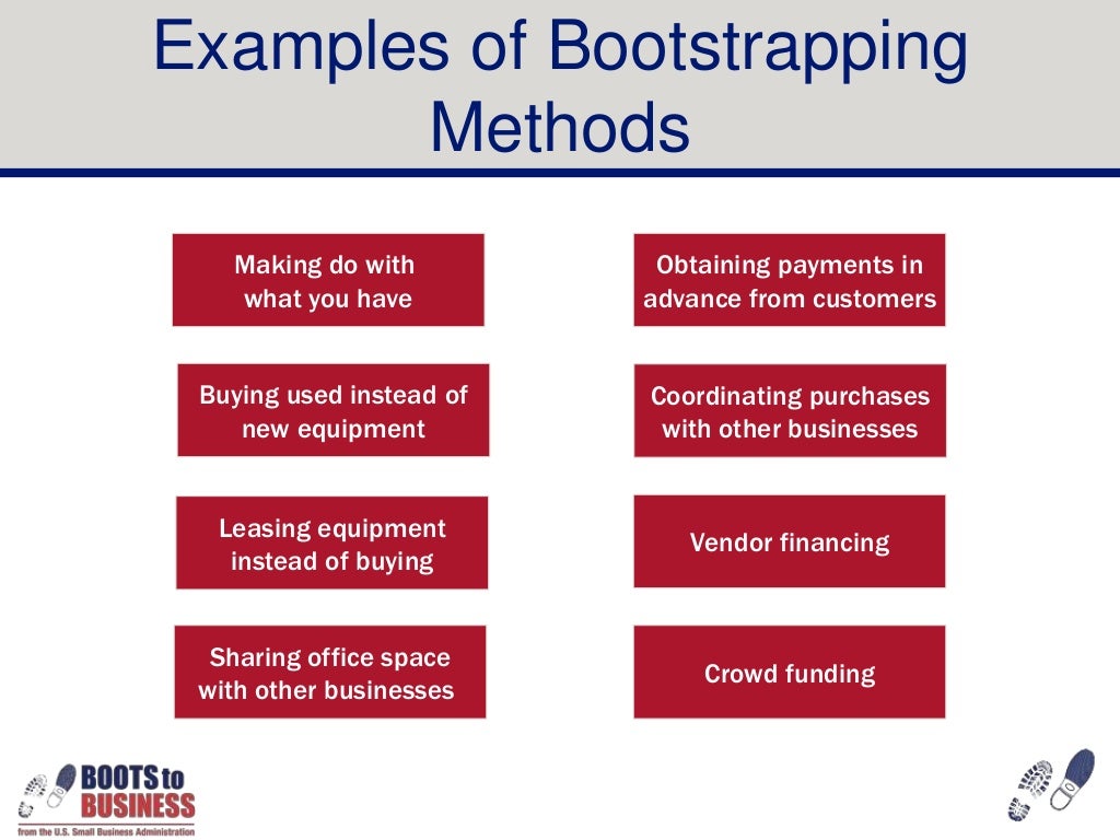 Boots To Business Financing the venture