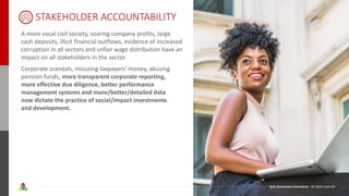Next Generation Consultants - All rights reserved
STAKEHOLDER ACCOUNTABILITY
A more vocal civil society, soaring company p...