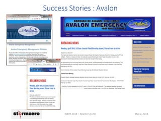 Success Stories : Avalon
NJEPA 2018 – Atlantic City NJ May 2, 2018
 