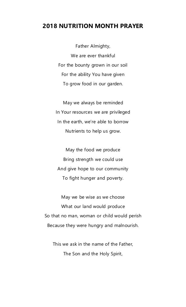 Nutrition month celebration image