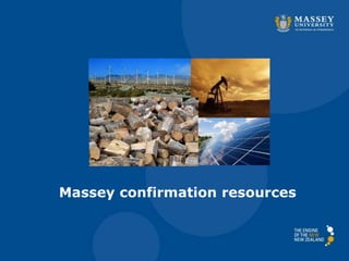 Massey confirmation resources
 