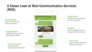 A Closer Look at Rich Communication Services
(RCS)
 
