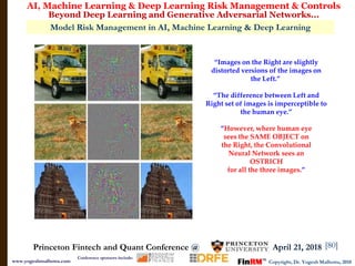 2018 Princeton Fintech & Quant Conference: AI, Machine Learning & Deep Learning Risk Management & Controls: Beyond Deep Learning and Generative Adversarial Networks: Model Risk Management in AI, Machine Learning & Deep Learning