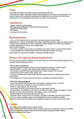 2018 programa festa major de santa eulalia 2018