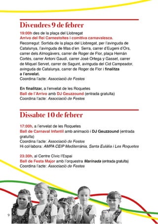 2018 programa festa major de santa eulalia 2018