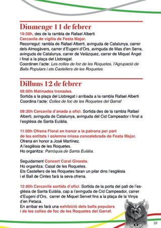 2018 programa festa major de santa eulalia 2018