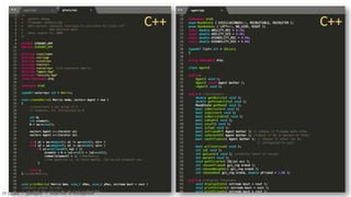 EF Legara • @eflegara • Asian Inst. of Management
C++ C++
 
