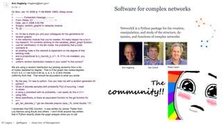 Aric Hagberg Dan Schult Pieter Swart
The
community!!
EF Legara • @eflegara • Asian Inst. of Management
 