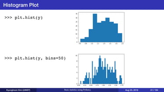 Basic statistics using Python3 | PDF