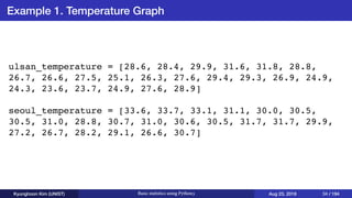 Basic statistics using Python3 | PDF