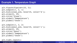 Basic statistics using Python3 | PDF