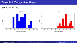 Basic statistics using Python3 | PDF
