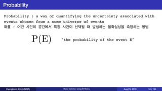 Basic statistics using Python3 | PDF