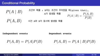 Basic statistics using Python3 | PDF