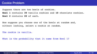 Basic statistics using Python3 | PDF