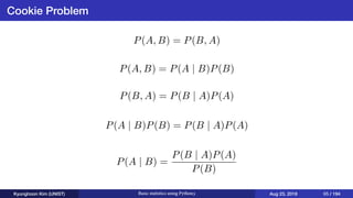 Basic statistics using Python3 | PDF