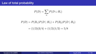 Basic statistics using Python3 | PDF