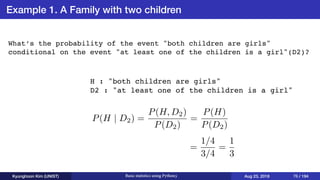 Basic statistics using Python3 | PDF