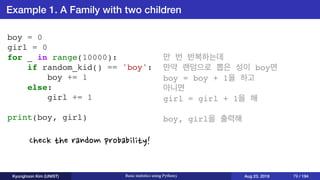 Basic statistics using Python3 | PDF