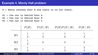 Basic statistics using Python3 | PDF