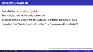 Basic statistics using Python3 | PDF
