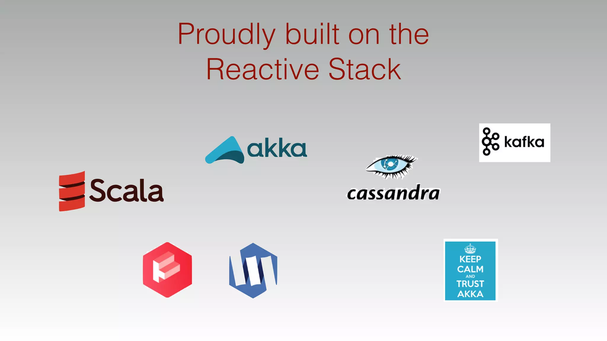 This is not a contribution
Proudly built on the
Reactive Stack
 