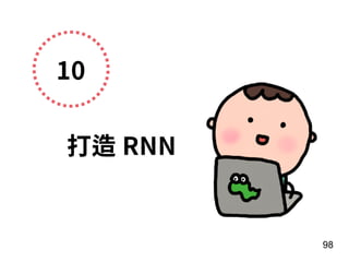 10
打造 RNN
98
 