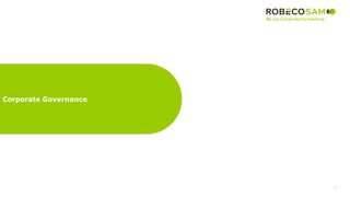 7
2017 Methodology
Review
Corporate Governance
 