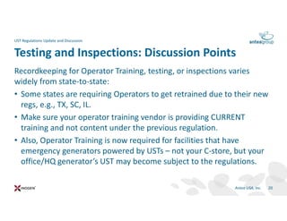 Ust Inspections 2018 UST Regulations Update: What You Need to Know | PDF