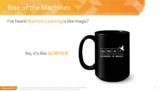 #SitecoreSYM 8
I’ve heard Machine Learning is like magic?
Rise of the Machines
© 2001-2018 Sitecore Corporation A/S. All rights reserved. Sitecore® and Own the Experience® are registered trademarks
of Sitecore Corporation A/S. All other brand and product names are the property of their respective owners.
No, it’s like science
 