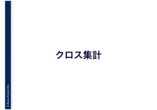 A.Asano,KansaiUniv.
クロス集計
 