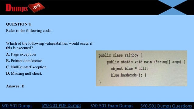 check c to is if pointer how null 501 2018 Dumps PDF 501 SY0 with and VCE SY0 Latest check c to is if pointer how null 501 2018 Dumps PDF 501 SY0 with and VCE SY0 Latest