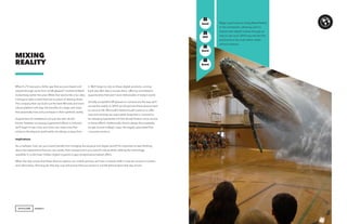 AGENCY
What if a TV was just a dollar app that you purchased and
viewed through some form of AR glasses?” exclaimed Mark
Zuckerberg earlier this year. While that seems like a fun idea,
it brings to light a trend that has no plans of slowing down.
The company that can build out the best AR tools and most
robust platform will reap the benefits of a large user base
that essentially lives and purchases in their synthetic reality.
Augmented art installations are just the start. As the
friction between accessing augmented effects is reduced,
we’ll begin to see more and more use cases arise that
enhance the physical world while not taking us away from
MIXING
REALITY
it. We’ll begin to rely on these digital products, coming
back day after day to access them, offering monetization
opportunities that aren’t even fathomable in today’s world.
Socially acceptable AR glasses or contacts are the way we’ll
access this reality. In 2018, we should see these devices start
to come to life. Microsoft’s HoloLens will continue to offer
new and exciting use cases while Snapchat is rumored to
be releasing Spectacles 2.0 that should feature some access
to these effects. Additionally, there’s always the possibility
we get access to Magic Leap, the largely speculated first
consumer product.
Implications
As a marketer, how can your brand benefit from bridging the physical and digital world? It’s important to start thinking
about the experiences that you can create, that correspond to your brand’s values while utilizing the technology
available. It could mean hidden digital coupons to geo-located personalized offers.
When the day comes that these devices replace our mobile phones, we’ll see a massive shift in how we consume content
and information. Planning for that day now will ensure that your brand is not left behind when that day arrives.
Magic Leap hopes to bring Mixed Reality
to the mainstream, allowing users to
interact with digital content through an
easy to use input. 2018 may see the first
product from the multi-billion dollar
valued company.
GenZ
GenX
Mill
Boom
+
+
–
 