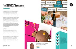 AGENCY
Contextual commerce is an idea that’s core to consumer
empowerment and goes hand in hand with nonlinear
media. Inst...