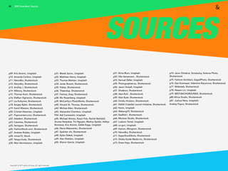 Copyright © 2017 sparks & honey. All rights reserved.
SOURCES
84 2018 Trends Brief / Sources
p09. Kris Atomic, Unsplash
p10. Amanda Carlson, Unsplash
p11. Nevodka, Shutterstock
p12. Nevodka, Shutterstock
p13. Andrey_l, Shutterstock
p14. Wiktory, Shutterstock
p15. Thomas Koch, Shutterstock
p16. Dalibor Ogrizovic, Shutterstock
p17. Lia Koltyrina, Shutterstock
p18. Sergey Rybin, Shutterstock
p19. Kamil Wiewior, Shutterstock
p20. Cristian-Newman, Unsplash
p21. Popovartem.com, Shutterstock
p22. Adadem, Shutterstock
p23. Casanisa, Shutterstock
p25. Santypan, Shutterstock
p26. FashionStock.com, Shutterstock
p27. Andrew Robles, Unsplash
p28. mmac72, iStock
p29. Tataya Kudo, Shutterstock
p30. Max Hermansson, Unsplash
p31. Marek Szturc, Unsplash
p32. Matthew Henry, Unsplash
p33. Thomas Marban, Unsplash
p34. Javier Brosch, Shutterstock
p35. Fizkes, Shutterstock
p36. Theendup, Shutterstock
p37. Factory_Easy, Shutterstock
p38. Niv Rozenberg, Unsplash
p39. McCarthy's PhotoWorks, Shutterstock
p40. Vincent St. Thomas, Shutterstock
p42. Michae Allen, Shutterstock
p43. Alexandre Chambon, Unsplash
P44. Adi Constantin, Unsplash
p45. Michael Afonso, Russn Fckr, Rachel Barkdoll,
Arunas Naujokas, Tra Nguyen, Markus Spiske, Aditya
Romansa, Kris Atomic, Eddie Kopp, Unsplash
p46. Denis Makarenko, Shutterstock
p47. Spainter vfx, Shutterstock
p48. Dylan Siebel, Unsplash
p49. Alan Sheldon, Unsplash
p50. Sharon Garcia, Unsplash
p51. Brina Blum, Unsplash
p52. Nils Versemann , Shutterstock
p53. Samuel Zeller, Unsplash
p55. Photographee.eu, Shutterstock
p56. Jason Howell, Unsplash
p57. Silvabom, Shutterstock
p58. Alex Ruhl , Shutterstock
p59. Nick Bush, Shutterstock
p60. Ovidiu Hrubaru, Shutterstock
p61. NASA CubeSat Launch Initiative, Shutterstock
p62. Kevin, Unsplash
p63. Wabang70, Shutterstock
p65. SeaRick1, Shutterstock
p66. Monstar Studio, Shutterstock
p67. Ludovic Toinel, Unsplash
p68. ux-gun, Unsplash
p69. Kamon_Wongnon, Shutterstock
p70. Nevodka, Shutterstock
p71. SuperStockShots, Shutterstock
p72. Globe Guide Media Inc, Shutterstock
p73. Drew Hays, Shutterstock
p74. Jarun Ontakrai, SonataJoy, Science Photo,
Shutterstock
p75. Farknot Architect, Zapp2Photo, Shutterstock
p76. Dan Kosmayer, Valentina Razumova, Shutterstock
p77. Wideweb, Shutterstock
p78. Alessio Lin, Unsplash
p79. BEST-BACKGROUNDS, Shutterstock
p80 Africa Studio, Shutterstock
p81. Joshua Ness, Unsplash;
Andrey Popov, Shutterstock
 