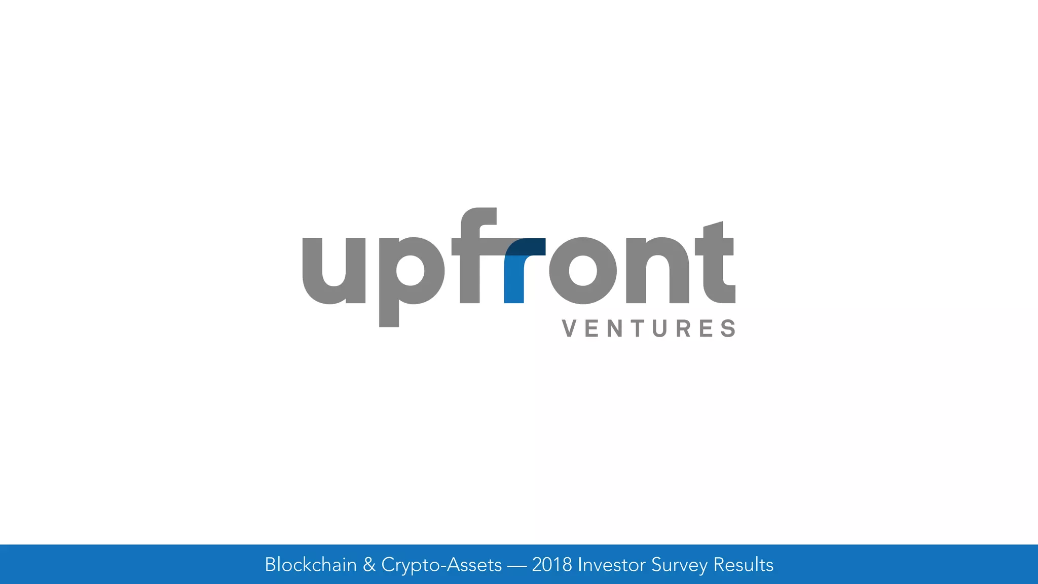 Blockchain & Crypto-Assets — 2018 Investor Survey Results
 