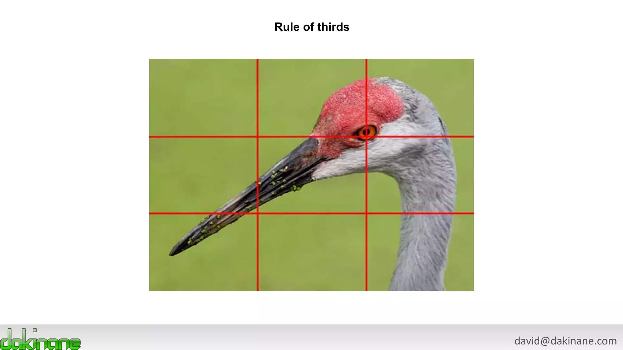 david@dakinane.com
Rule of thirds
 