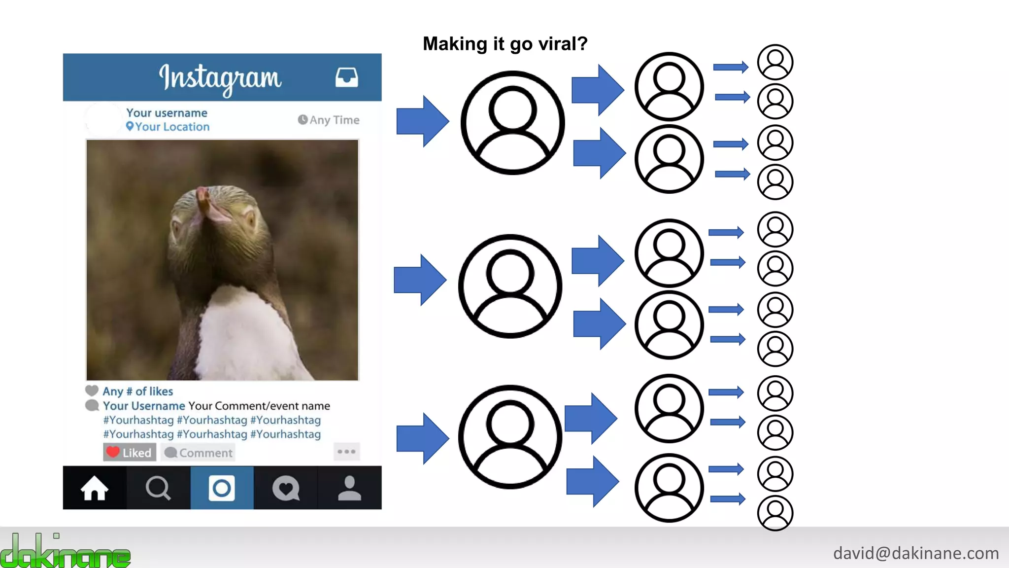 david@dakinane.com
Making it go viral?
 