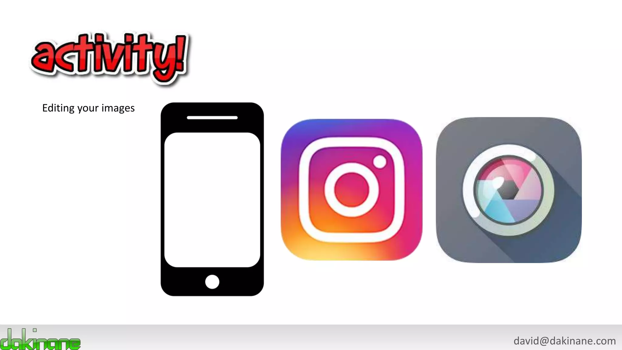 david@dakinane.com
Editing your images
 