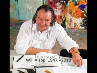 1 Arrival
2
Isla Santa Cruz
and
5 Punta Moreno
6 Bahia Elizabeth
Isla Isabela
7 Punta
Isla Fernandina
8 Tagus Cove
Buccaneer Cove
10
Isla Santiago
Isla Cristobal
11 Isla Lobos
12 Departure
San Cristobal Airport
Espinoza
4 - 9 January 2018
Will Alsop 1947 - 2018
In memory of
 