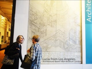 1 Arrival
2
Isla Santa Cruz
and
5 Punta Moreno
6 Bahia Elizabeth
Isla Isabela
7 Punta
Isla Fernandina
8 Tagus Cove
Buccaneer Cove
10
Isla Santiago
Isla Cristobal
11 Isla Lobos
12 Departure
San Cristobal Airport
Espinoza
4 - 9 January 2018
Lucia from Los Angeles
Architecture Room V&A Museum London
 