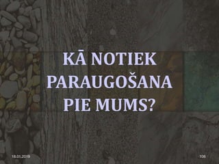 KĀ NOTIEK
PARAUGOŠANA
PIE MUMS?
18.01.2019 106
 