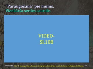 "Paraugošana" pie mums.
Vienkārša serdes caurule.
18.01.2019 108Šī ir 4. paraugu klase, kas der vienīgi granulometrijas un plastiskuma radītāju noteikšanai.
VIDEO-
Sl.108
 