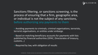 How to incrementally improve Sanctions Screening with AI | PPTX