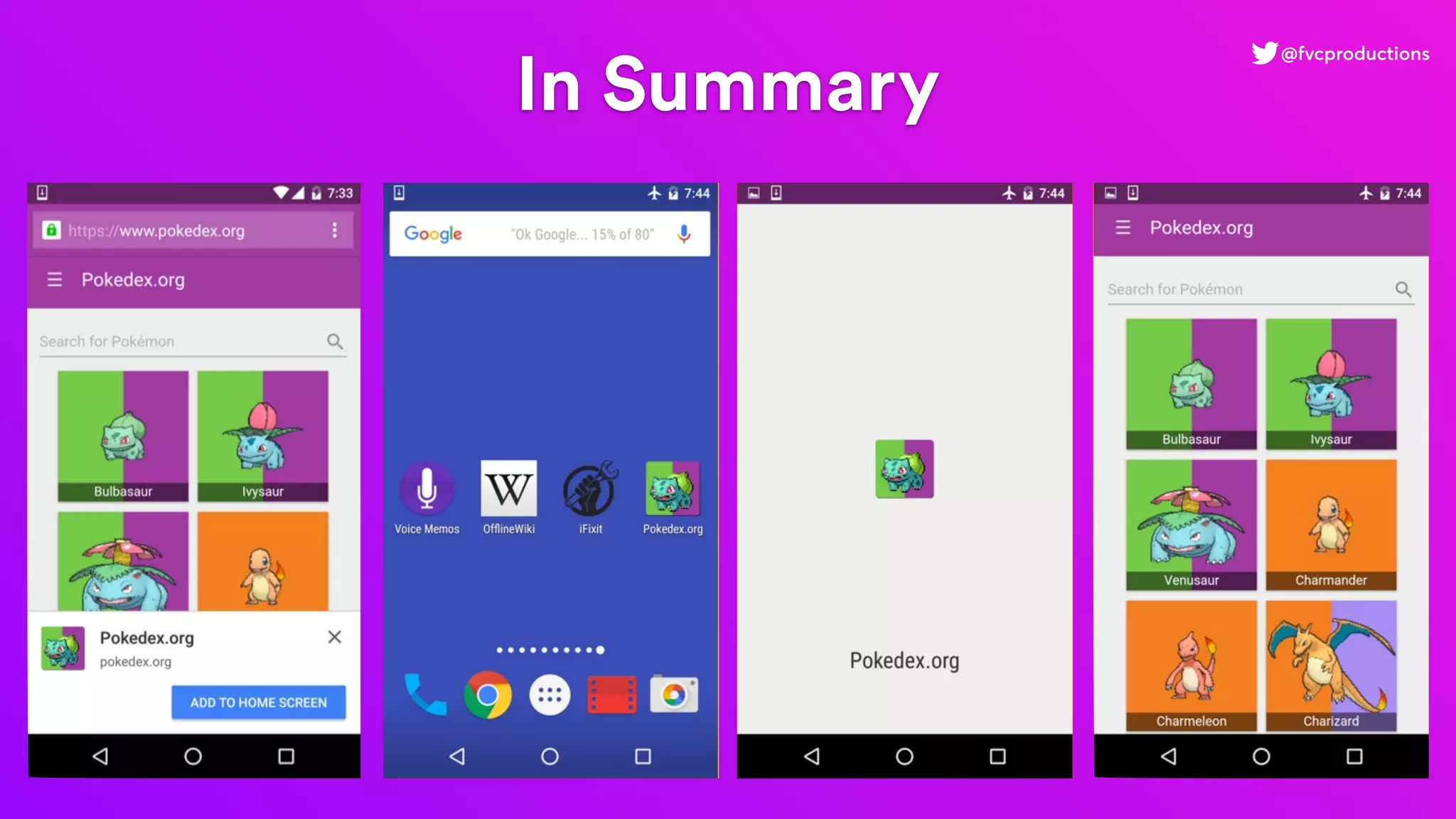 In Summary
@fvcproductions
 