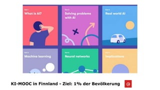 KI-MOOC in Finnland - Ziel: 1% der Bevölkerung
 