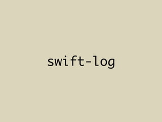 swift-log
 