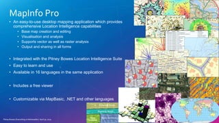 Llinking Spectrum dataflows to MapInfo Pro | PPT